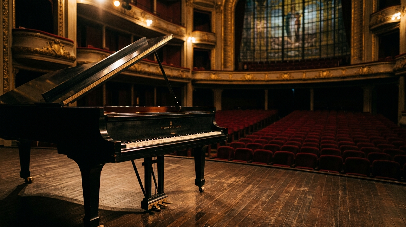 Piano de concierto del Concurso Nacional de Piano Angélica Morales en Bellas Artes