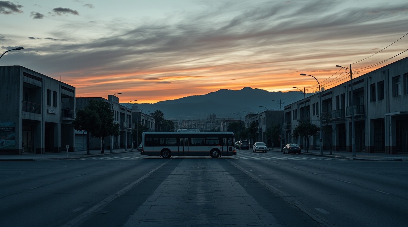 Avenida de Chilpancingo al atardecer, escenario del conteo de homicidios dolosos en Guerrero