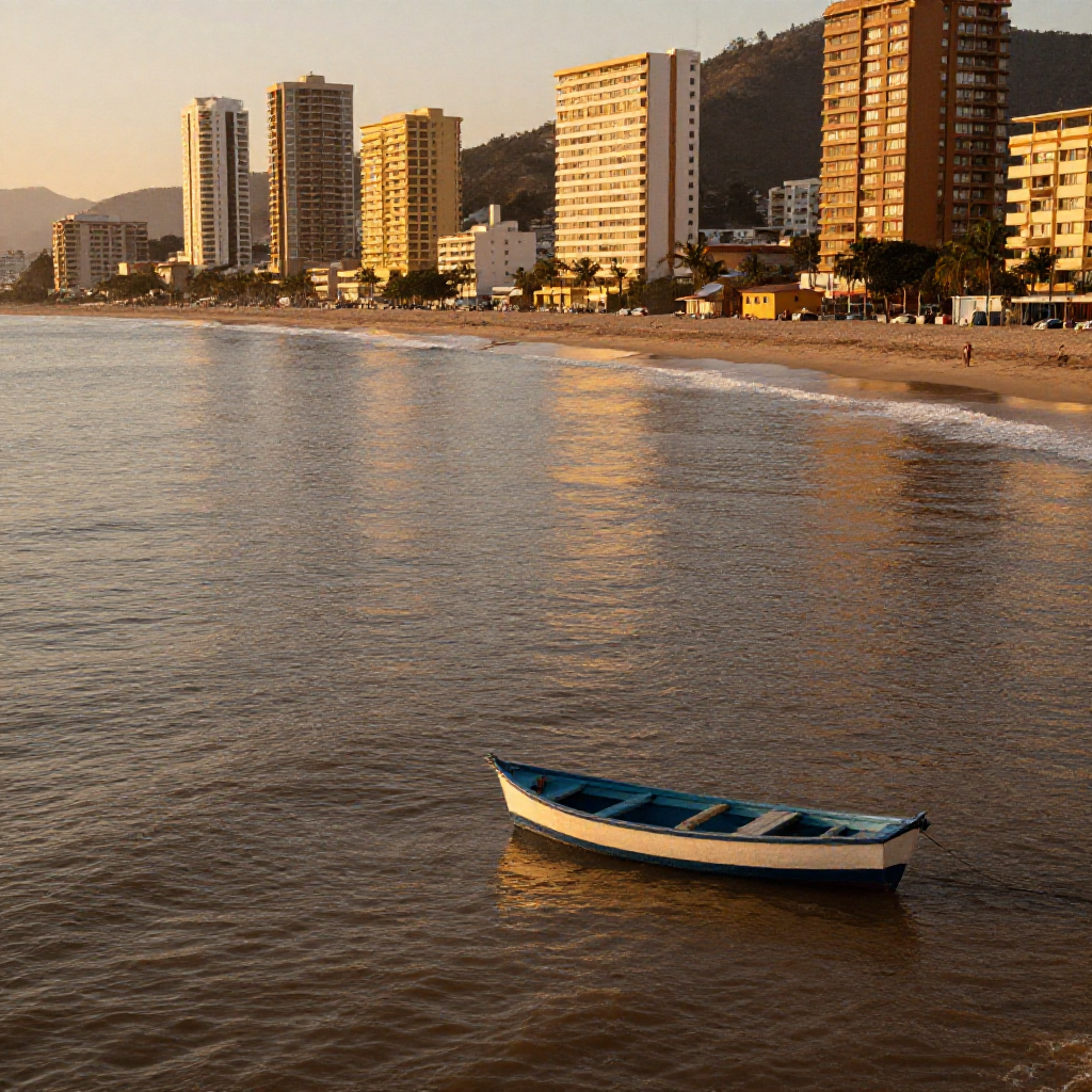 Fondo marino con sedimentos en la bahía de Acapulco, Guerrero